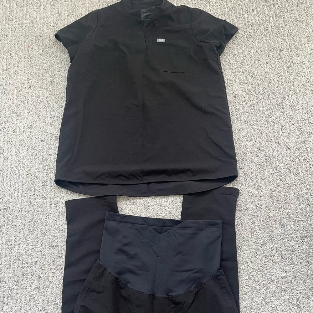 BLACK figs maternity set SMALL